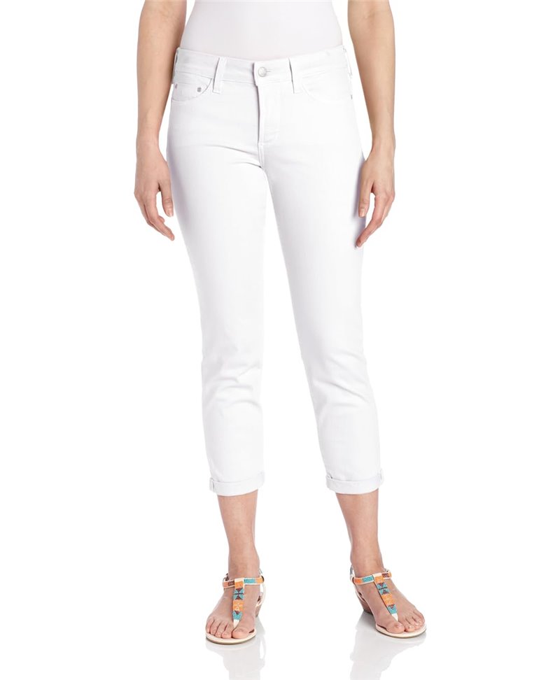 NYDJ - Kendall Roll Cuff Ankle Pants in White or Chevy Blue *77637DT