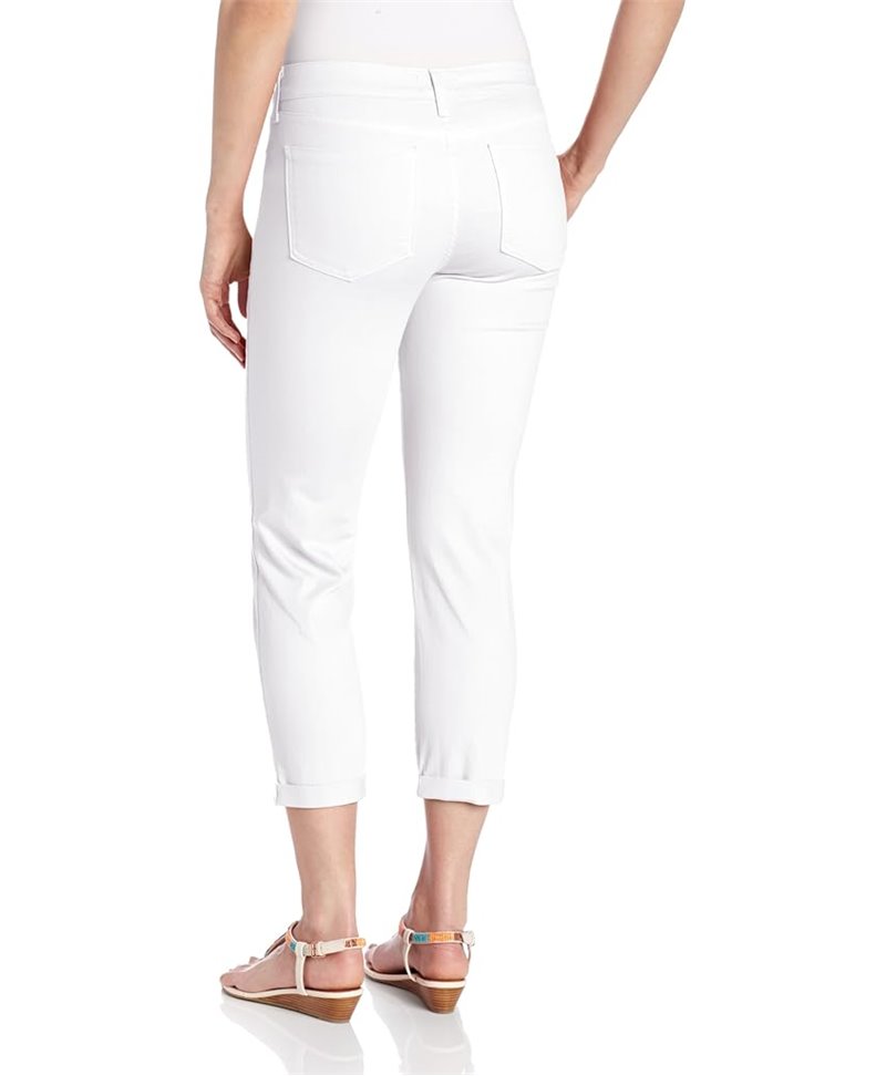 NYDJ - Kendall Roll Cuff Ankle Pants in White or Chevy Blue *77637DT