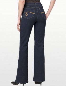 NYDJ - Sarah Blue Black Bootcut Jeans - Emb *700142