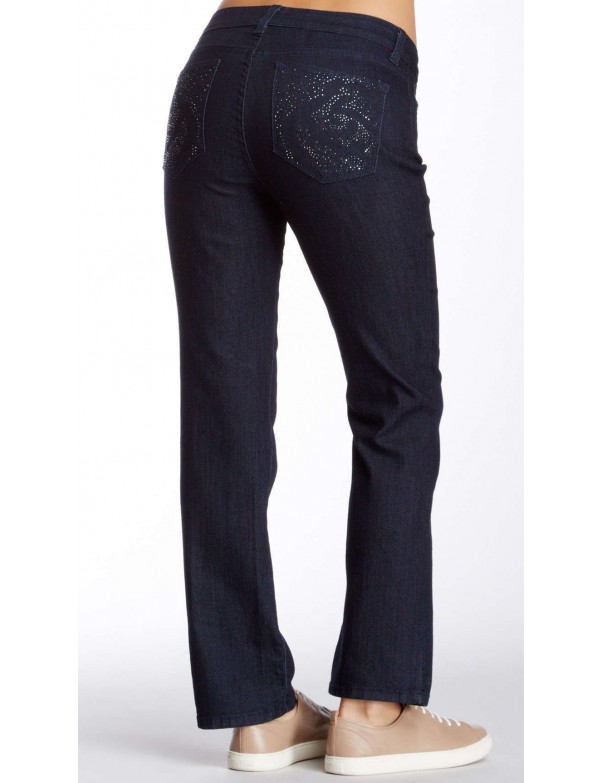 NYDJ - Marilyn Dark Wash  Jeans with Embellishments *p10227T3310