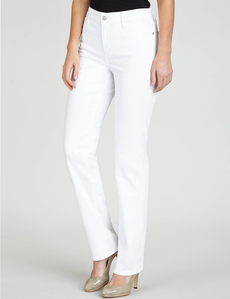 NYDJ - Marilyn White Straight Leg Jeans *p55227 - Petites