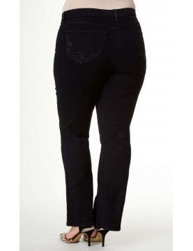 NYDJ - Barbara Bootcut Jeans in Black Emb *w40232DT3482