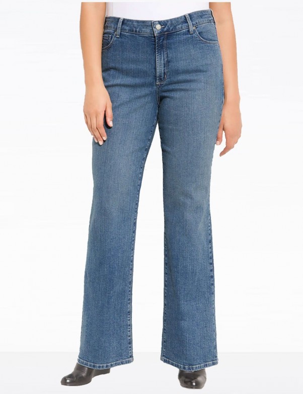 NYDJ - Plus Barbara Bootcut Jeans Emb in Montreal Wash *w70232mr802