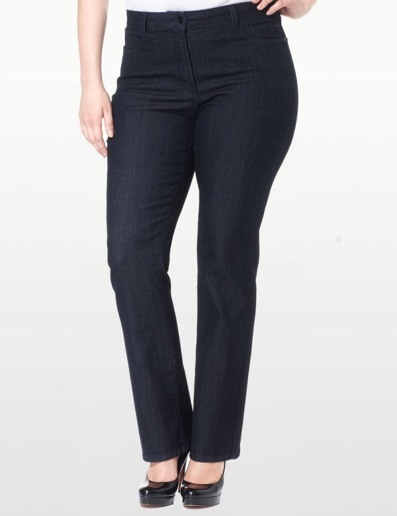 NYDJ - Plus Marilyn Straight Leg Jeans with Embellishments *w10227T1097