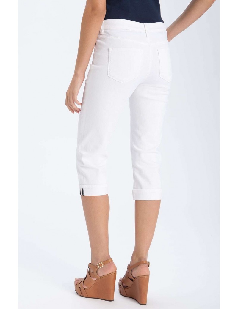 NYDJ - Edna Cuffed Capri's - White*77994DT