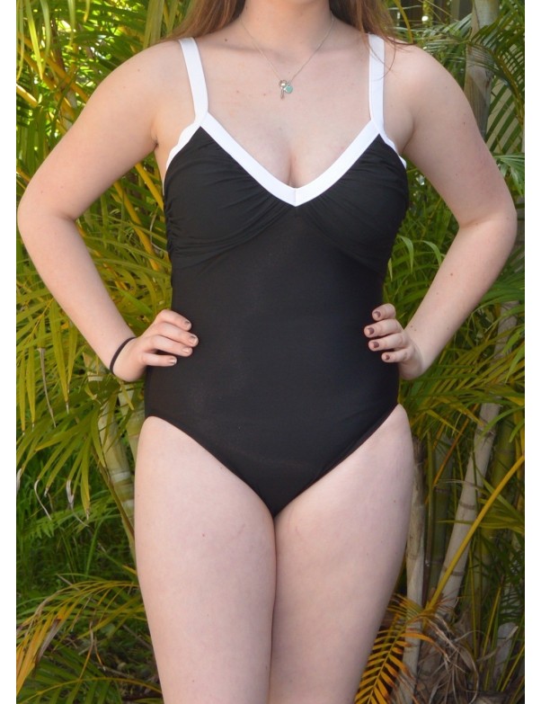 Miraclesuit - Double Feature Savoy Swimsuit - Black & White