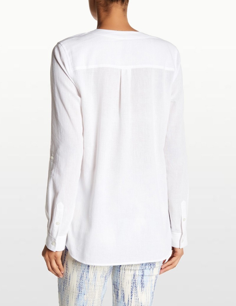 NYDJ - White Outback Linen Top MGAU3247