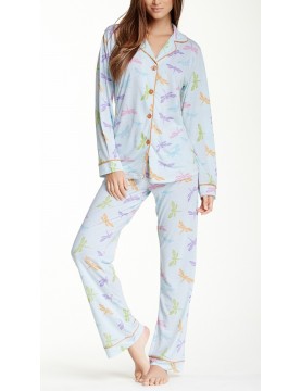 Warm Milk by Bedhead - Womens Dragonflies Pyjama Set 