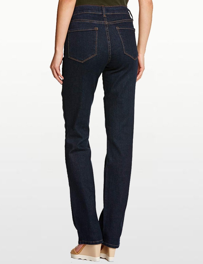 NYDJ - Marilyn Blue Black Straight Leg Jeans *731