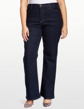 NYDJ - Sarah Classic Bootcut Jeans in Blue Black - Plus *W700 - W700T