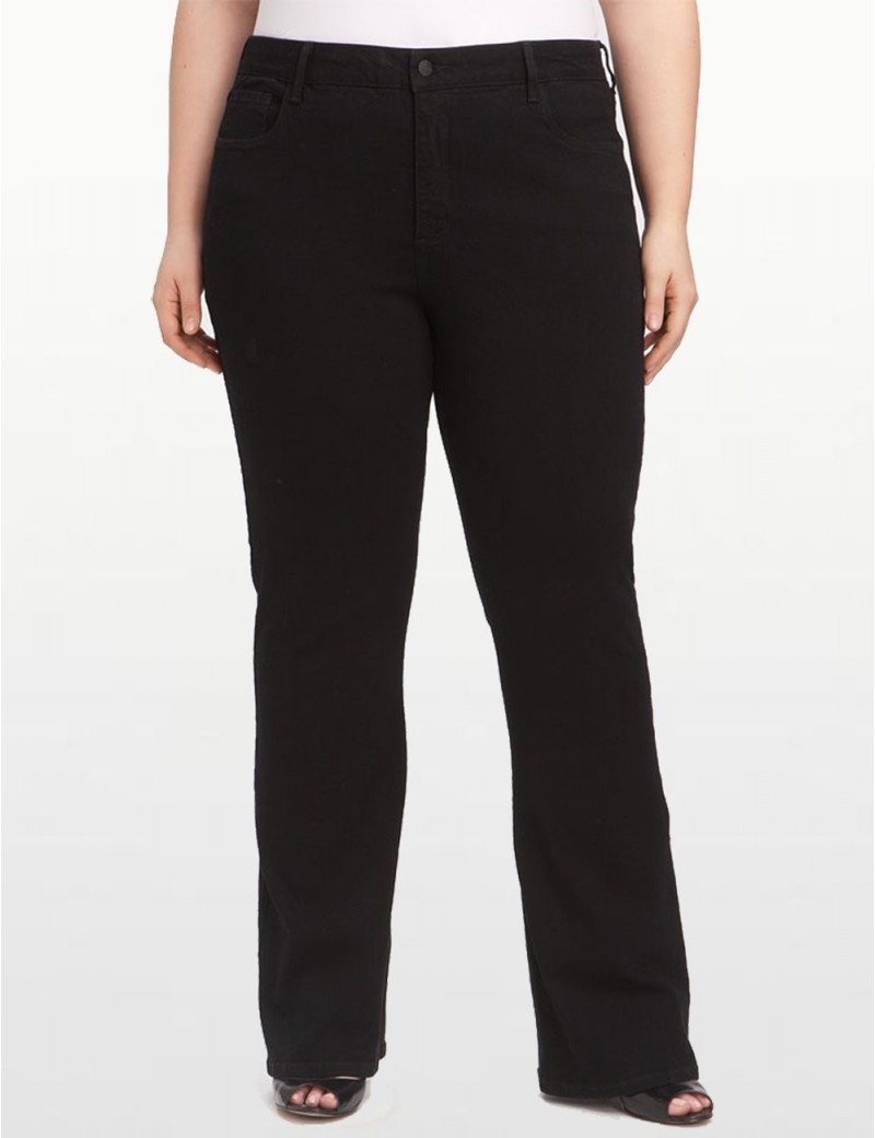 NYDJ - Hayden Bootcut Jeans in Black Denim - Plus *W4032B
