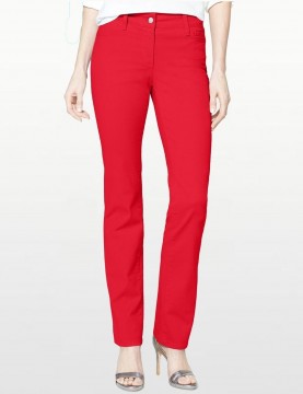 NYDJ - Marilyn Straight Leg Jeans in Red Twill *30227DT3050