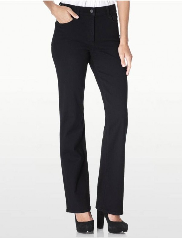 NYDJ Style 400B - Sarah Black Bootcut Jeans 