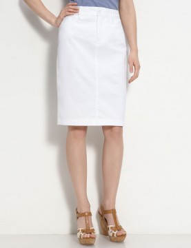 NYDJ - Stretch Twill Chino Skirt in White *52271