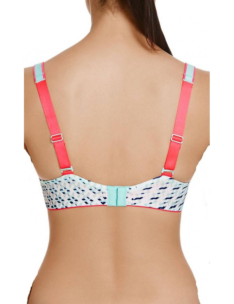 Berlei - High Performance Digital Wave Blue & Pink Sports Bra YYR9