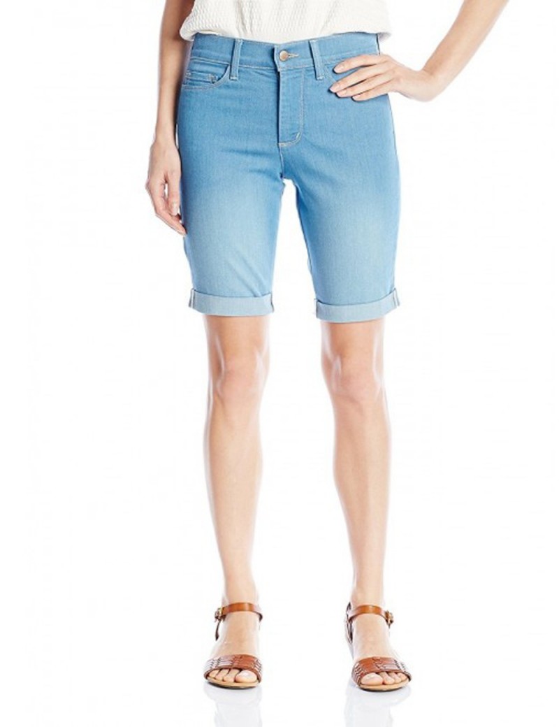 NYDJ Briella Cuffed Shorts in Palm Bay Wash | Finds For Fabulous Women